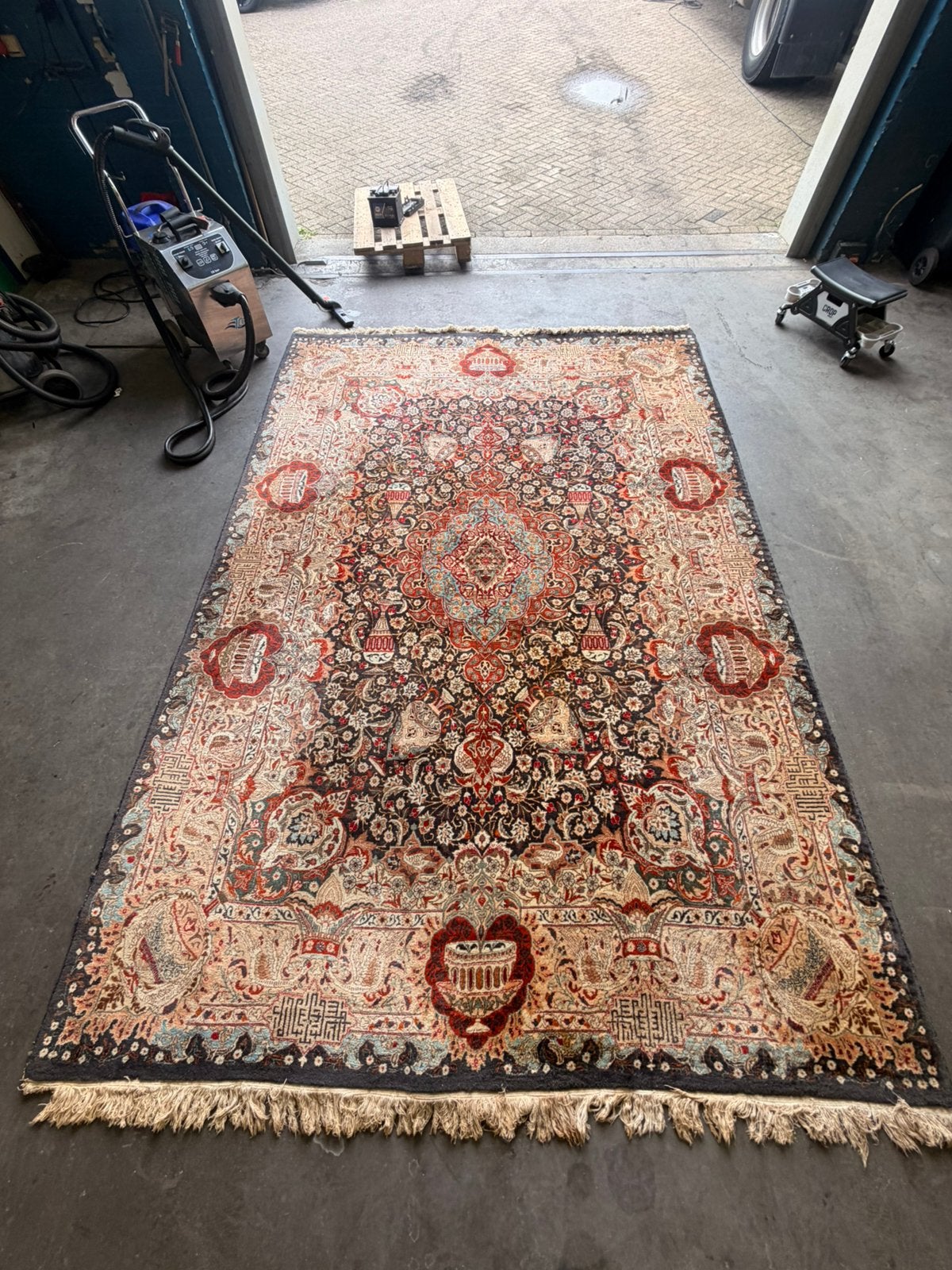 Handgekoopt perzisch tapijt, Ophalen, Zo goed als nieuw, Rechthoekig, 200 cm of meer