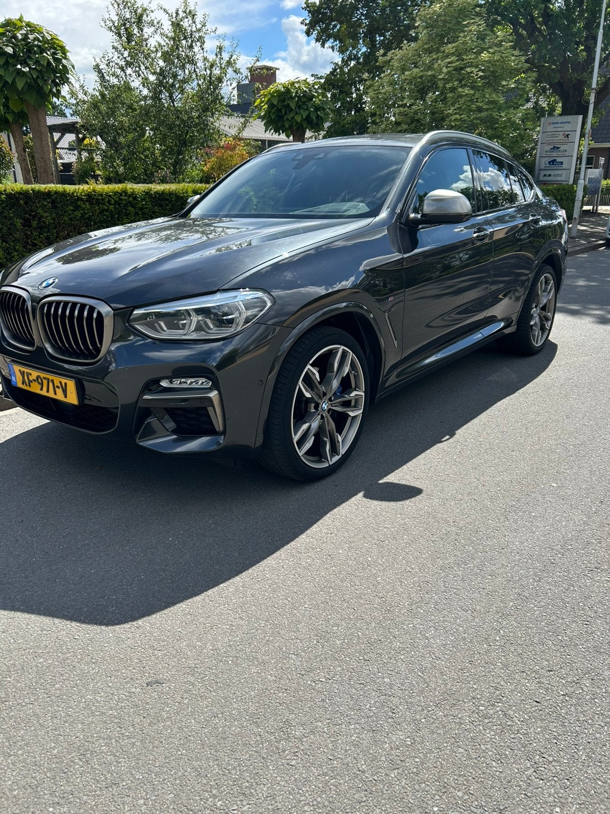 BMW X4 M40d 326pk Aut 2018 Grijs, Auto's, BMW, Automaat, 2993 cc, Lichtsensor, Vierwielaandrijving