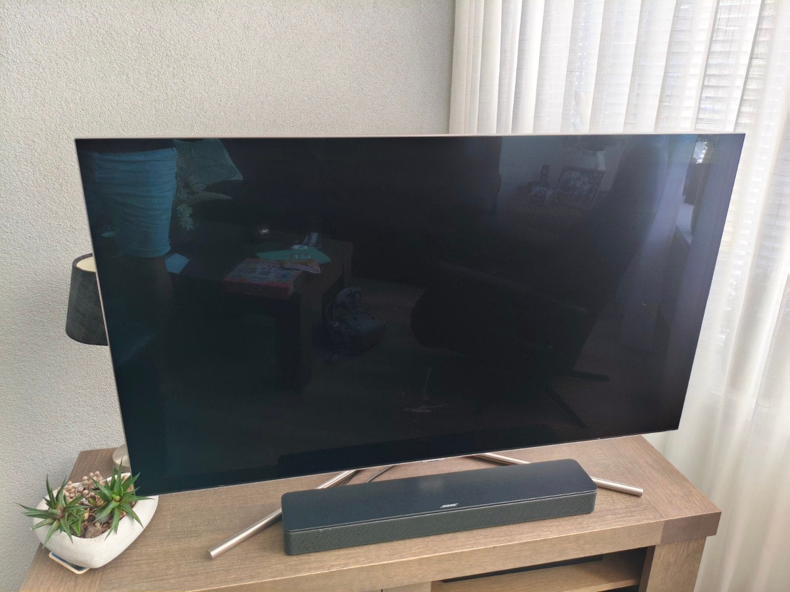 Samsung QLED TV QE49Q7F met klein defect, Ophalen, 100 Hz, Samsung, 100 cm of meer
