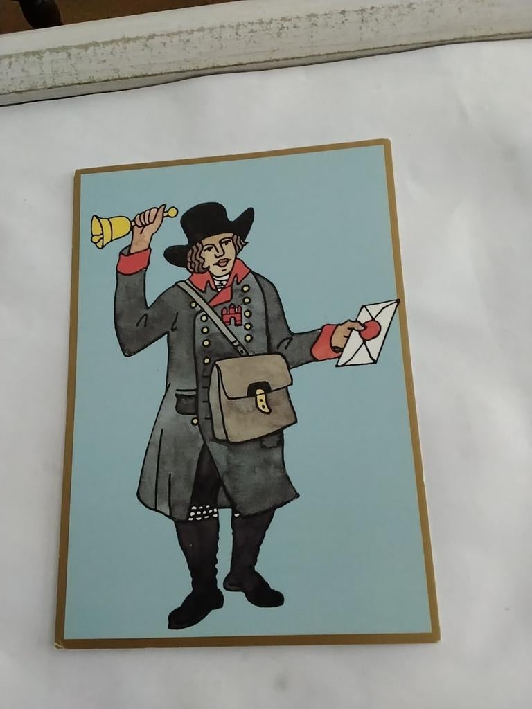 500 jahre post / BOTEN der hamburgische Fusspost 1808, Ophalen of Verzenden, 1980 tot heden