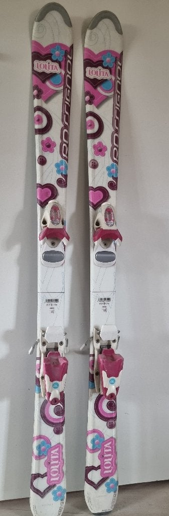 Rossignol Lolita junior ski’s + bindingen – 120 cm.., Gebruikt, 100 tot 140 cm, Rossignol, Ophalen of Verzenden