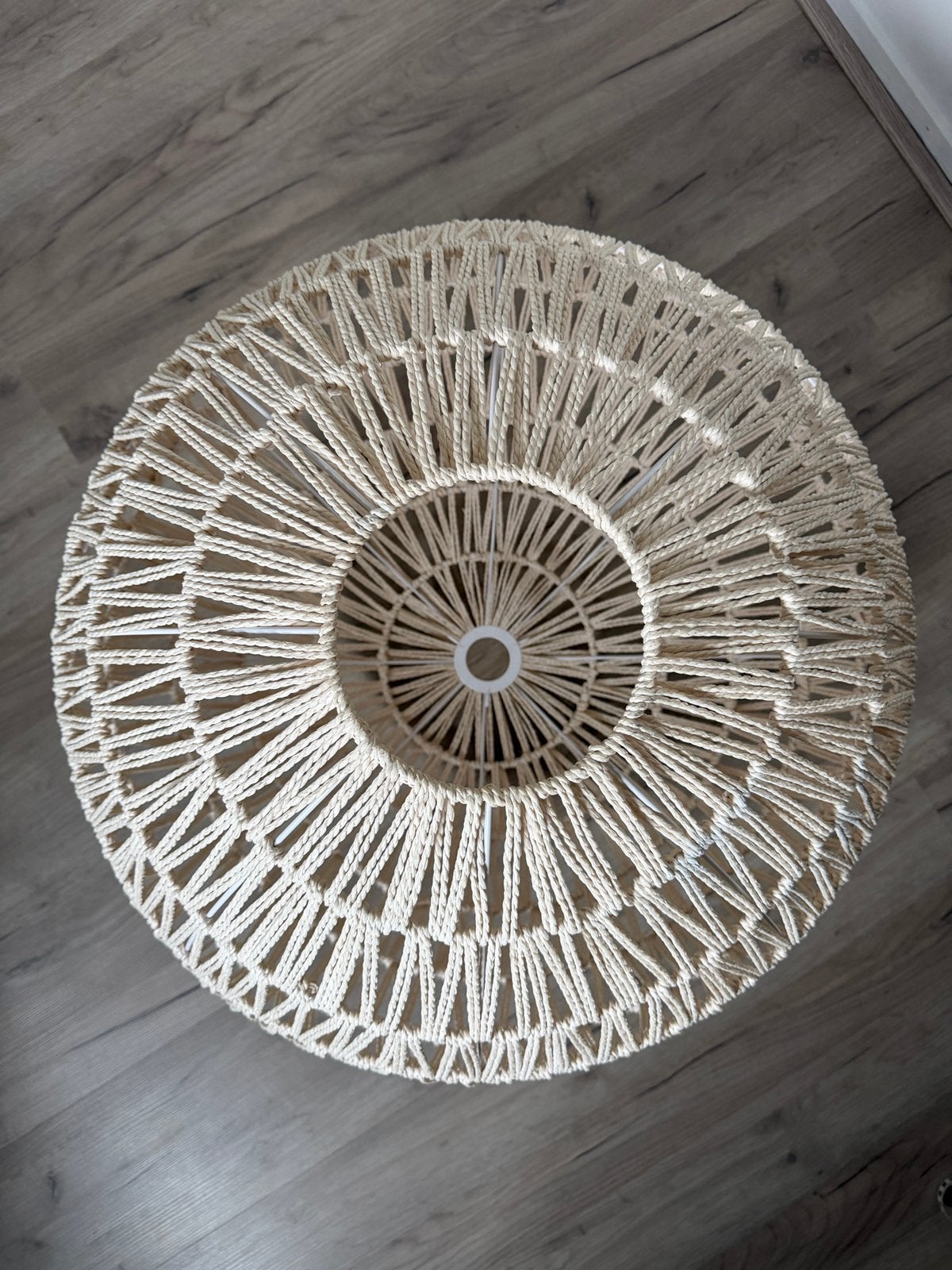 Grote ronde lampenkap ca 60x60 cm Ibiza beach boho bohemian, Huis en Inrichting, Ophalen of Verzenden, Zo goed als nieuw