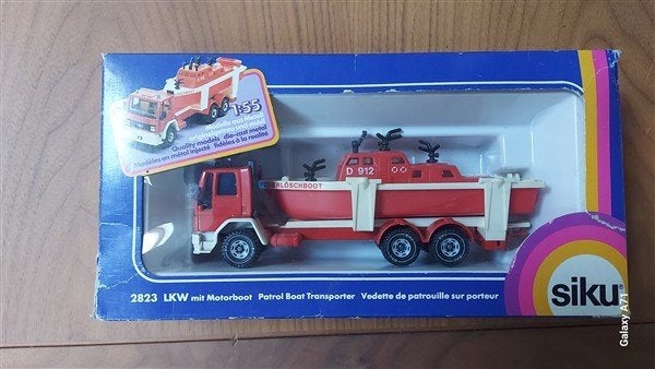 Siku 2823 Ford met motorboot, Ophalen of Verzenden, Gebruikt, Bus of Vrachtwagen, SIKU