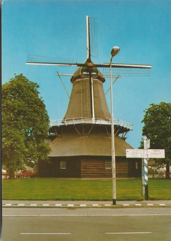 AK De Wijk Korenmolen 1929 Renault 5, Ophalen of Verzenden, 1980 tot heden, Ongelopen, Drenthe