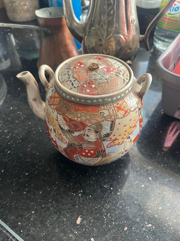 Antieke Satsuma theepot uit Japan (1868-1912), Antiek en Kunst, Ophalen of Verzenden