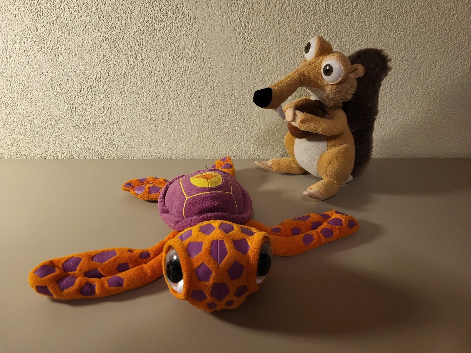 Scrat (Ice Age) en schildpad knuffels, Overige merken, Overige karakters, Overige typen, Ophalen of Verzenden