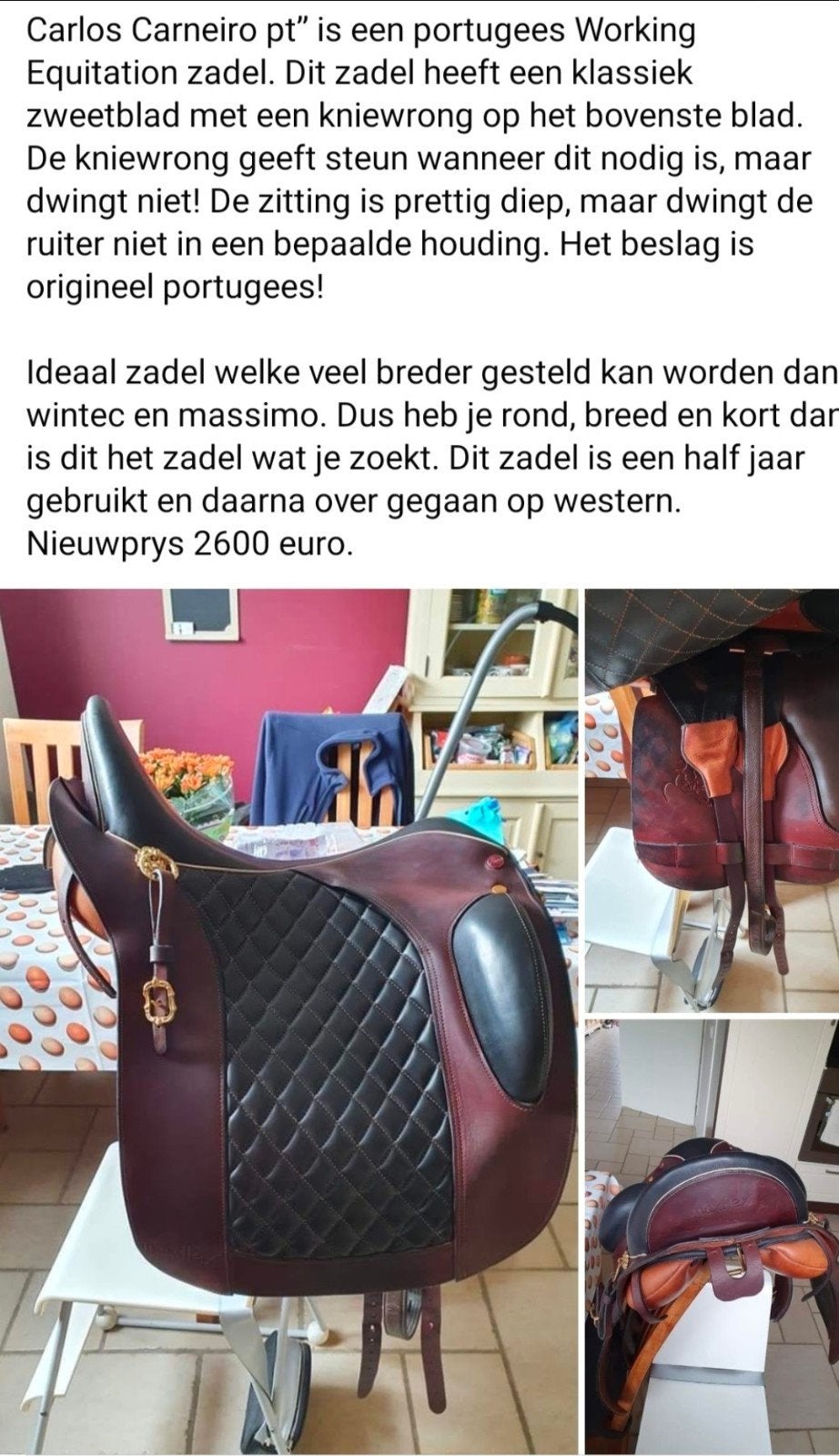 CCTP maxflex, Dieren en Toebehoren, Paarden en Pony's | Zadels, Extra wijd, Kniewrongen, Diepe zit, XL (18 inch of meer)