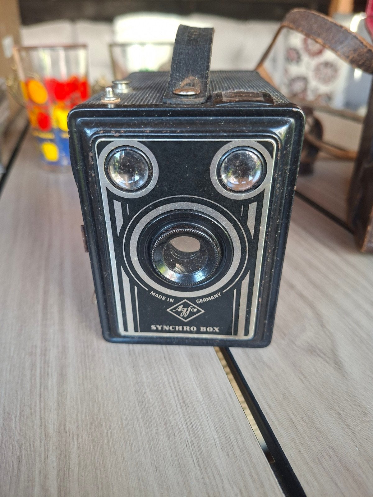 AGFA  camera  met orginele tas, Ophalen, 1940 tot 1960, Fototoestel