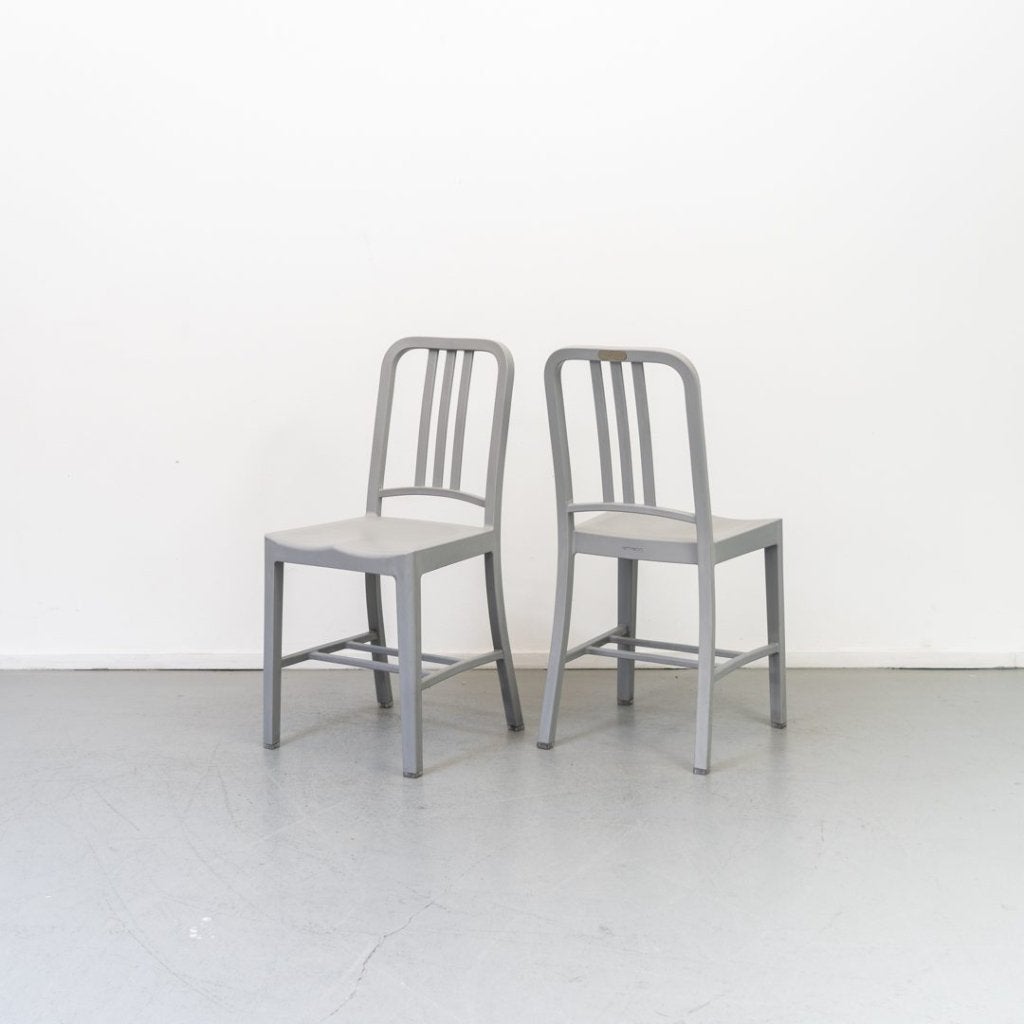 Emeco 111 Navy Chair Stoel Grijs Recycled Pet, Niet ingevuld, Zo goed als nieuw, Niet ingevuld, Niet ingevuld