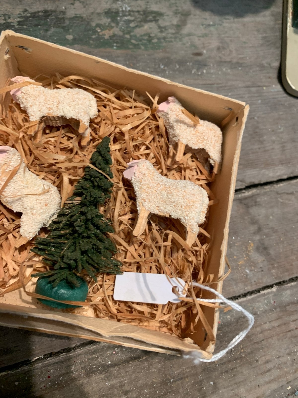 #kerst schaapjes erzgebirge kerst set, Diversen, Kerst, Gebruikt, T, Ophalen of Verzenden, N
