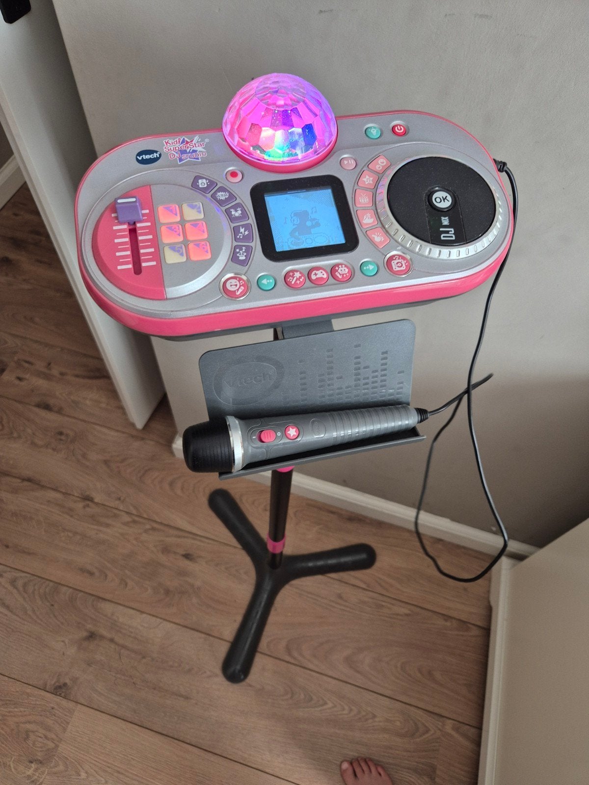 V-tech microfoon, Ophalen