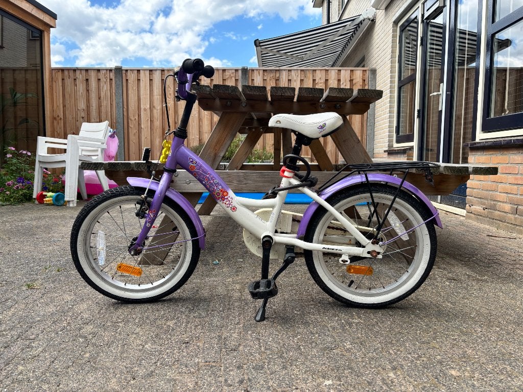 Meisjesfiets 16 inch, Ophalen, Gebruikt, Terugtraprem, 16 inch