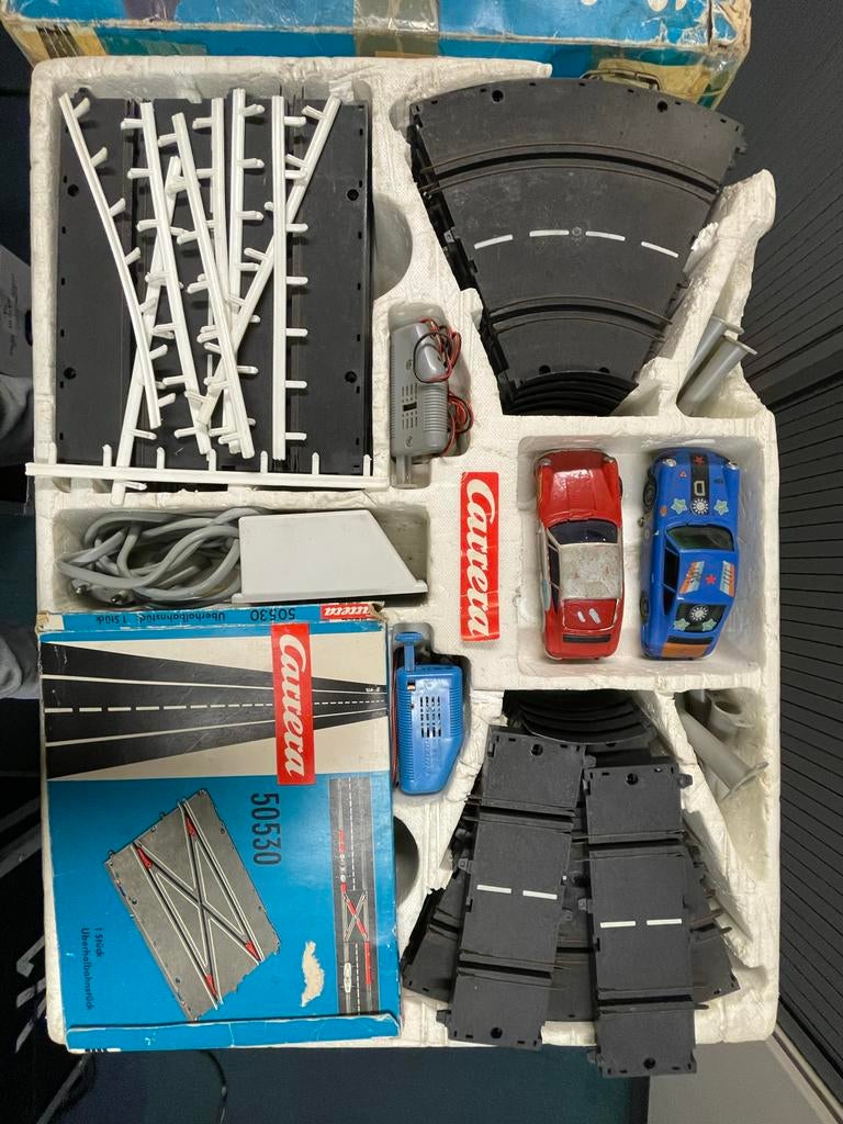 Vintage Carrera racebaan Le Mans (jaren '70) - Compleet & We, Kinderen en Baby's, Speelgoed | Racebanen, Gebruikt, Racebaan, Elektrisch