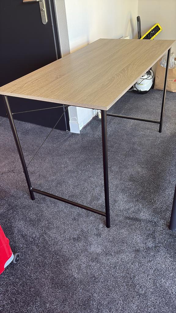 Bureau Jysk VANDBORG - Zo goed als nieuw, Huis en Inrichting, Bureaus, Ophalen, Hout, Bruin, Zo goed als nieuw