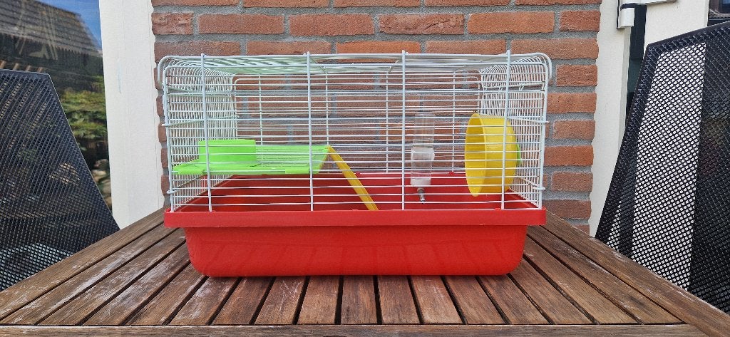 Kleine knaagdierkooi inclusief accessoires, Kooi, Gebruikt, Minder dan 75 cm, Muis