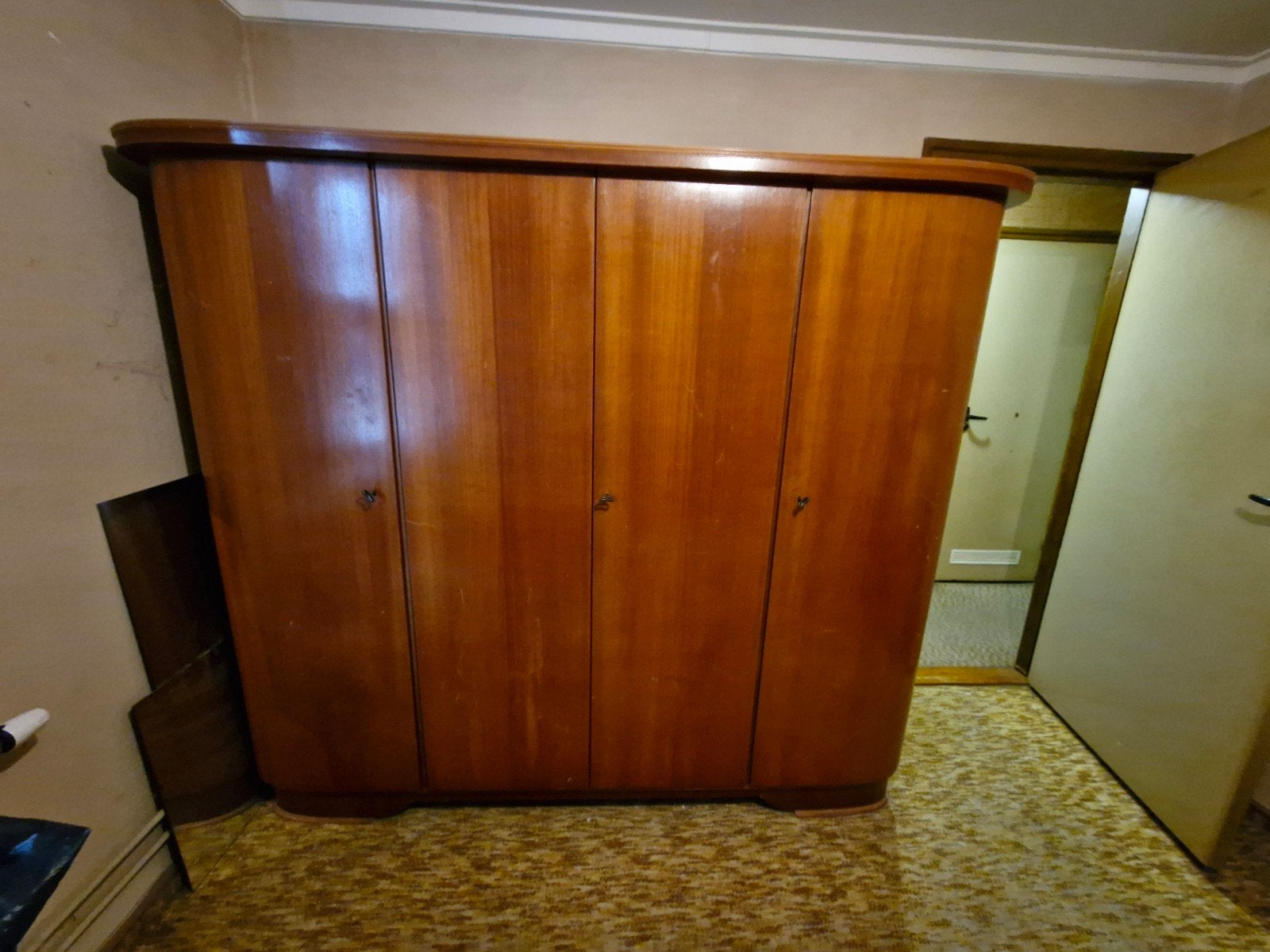 Kledingkast 4 deuren, Huis en Inrichting, Kasten | Kledingkasten, Ophalen, Met deur(en), Gebruikt, 150 tot 200 cm