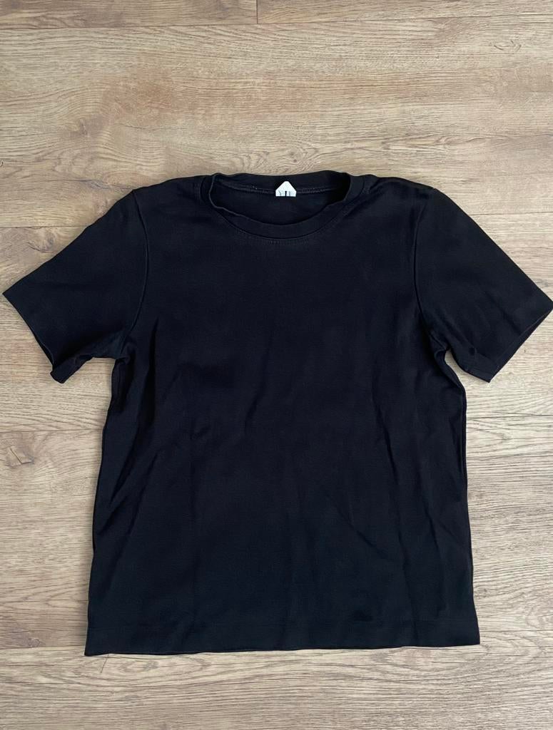 Arket | Effen zwart dames shirt | Maat S | Basic, Maat 38/40 (M), Zwart, Ophalen of Verzenden, Zo goed als nieuw