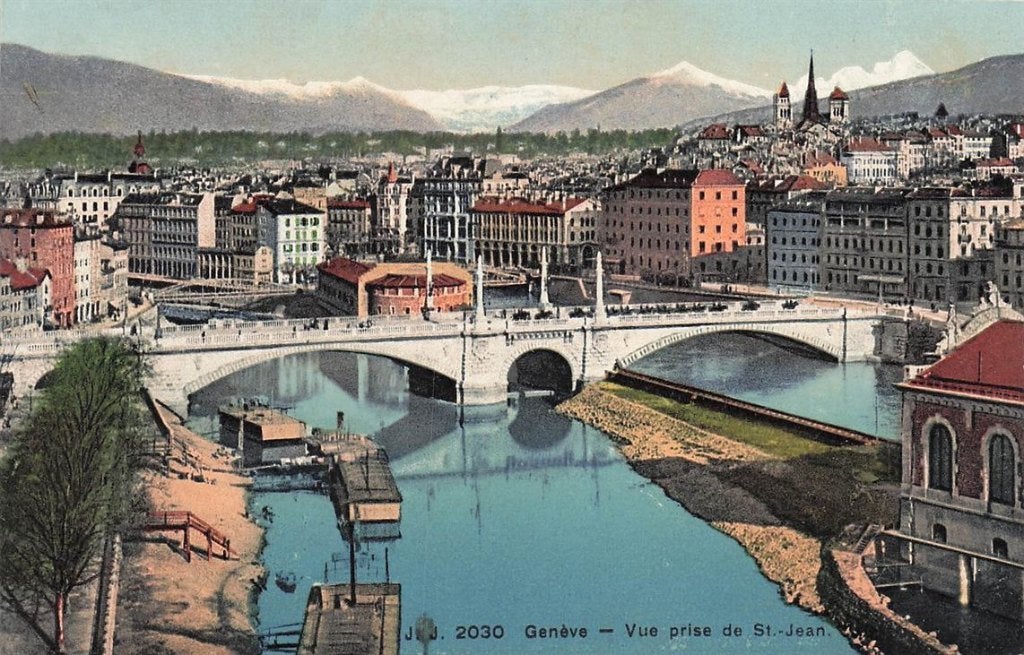 702-291-003 Geneve Vue Prise De St.-Jean, Verzenden, Voor 1920, Overig Europa