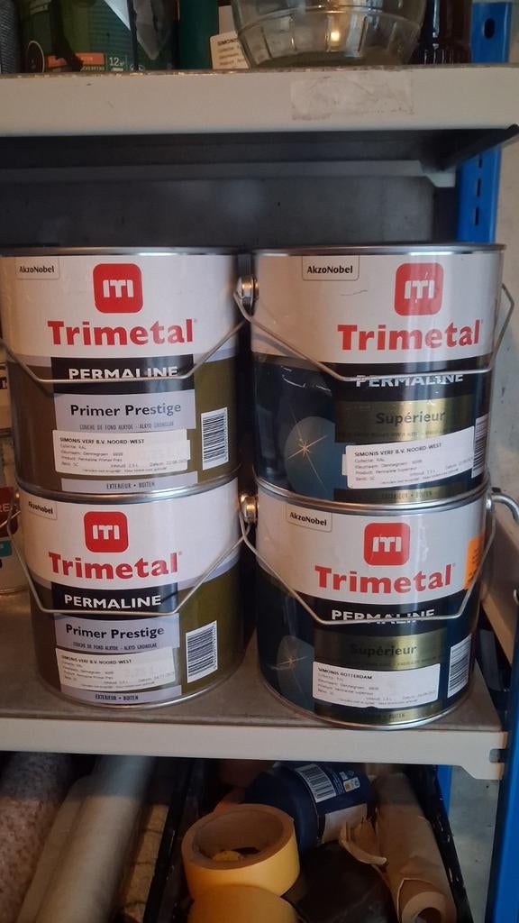 Trimetal Permaline Set – Primer en Lak (2,5L) RAL  6009, Ophalen of Verzenden, Nieuw, Groen, Lak