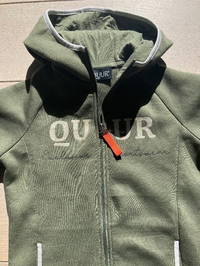 Hoodie met rits Quur, Dieren en Toebehoren, Gebruikt, Kinderen, Ophalen of Verzenden, Sierdetails