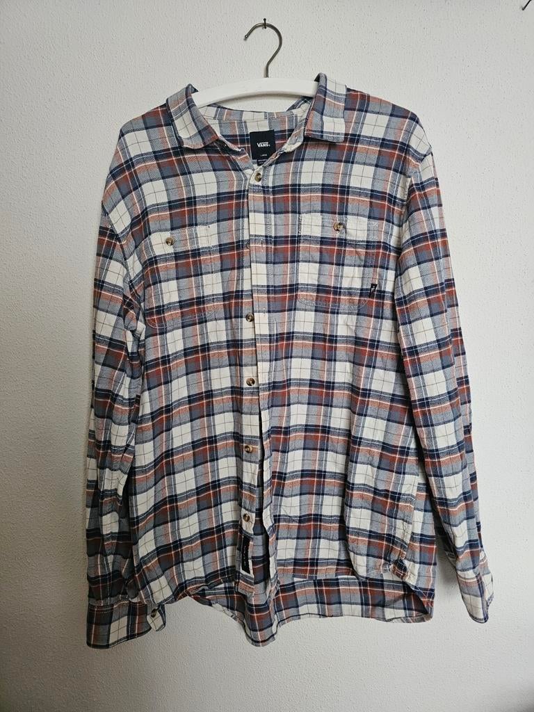 Vans overhemd plaid Maat L, Overige kleuren, Ophalen of Verzenden, Zo goed als nieuw, Halswijdte 41/42 (L)
