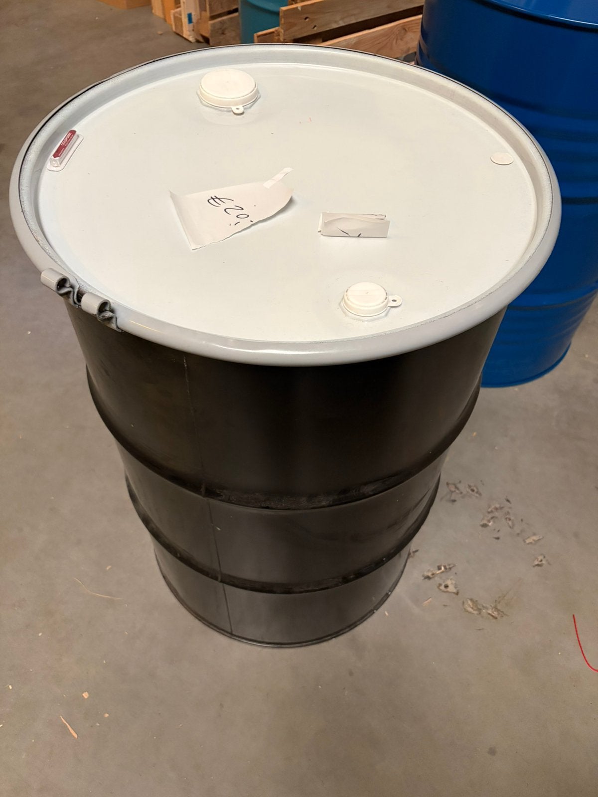 Drum / vat 200 liter, metaal, vuurkorf / vuurton, los deksel, Tuin en Terras, Vuurkorven, Ophalen, Nieuw, Vuurton