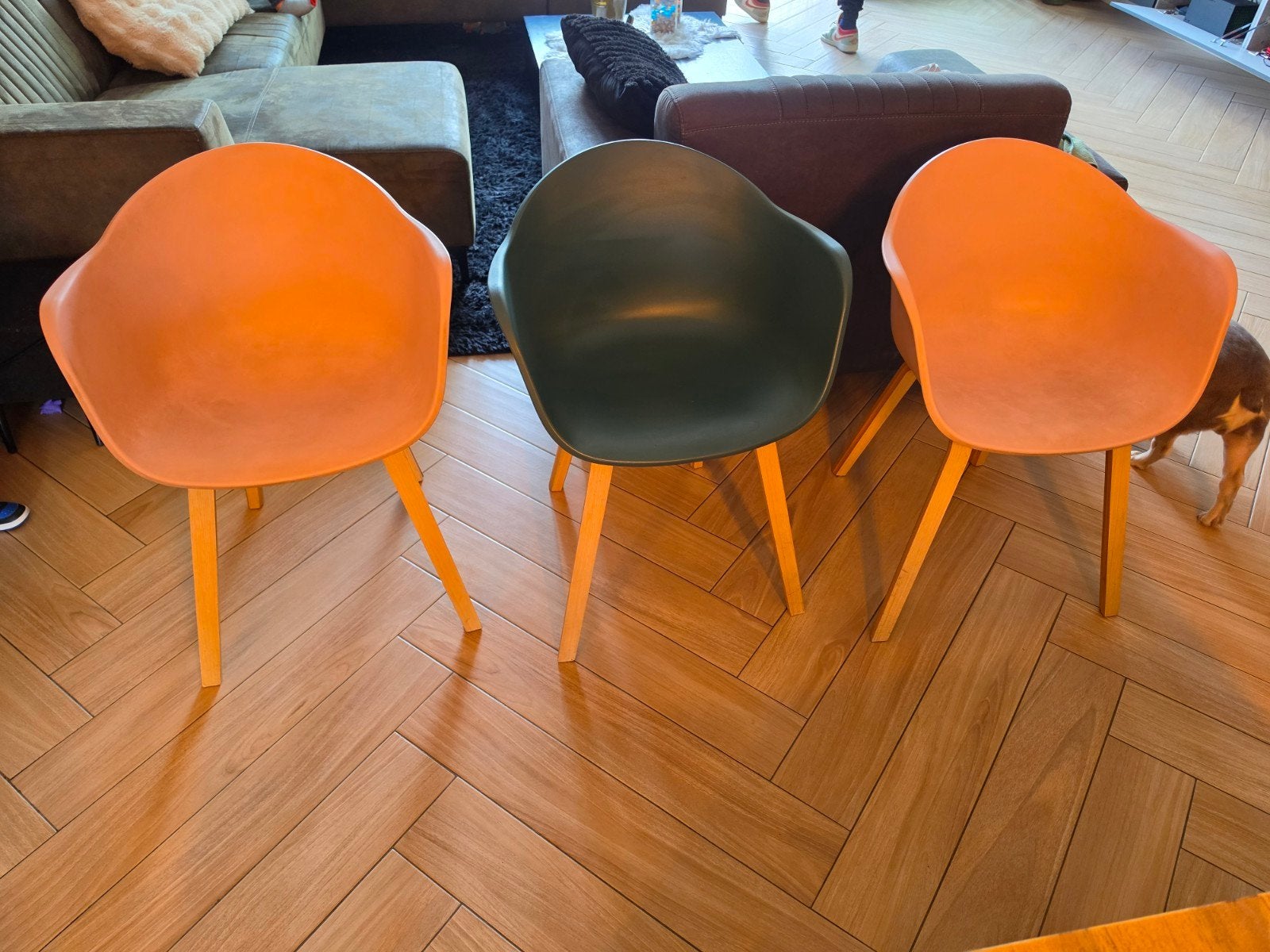 3 kuipstoelen, Huis en Inrichting, Barkrukken, 2 krukken, Ophalen, 60 tot 90 cm