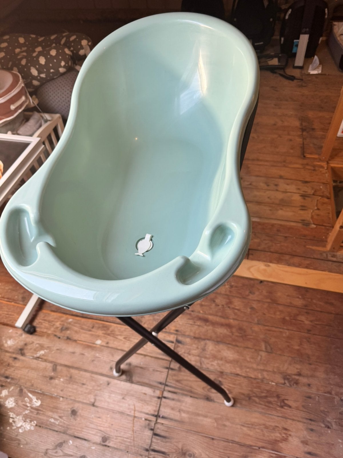 Baby badje Mama loes stone green, Kinderen en Baby's, Ophalen, Zo goed als nieuw, Badje, Standaard