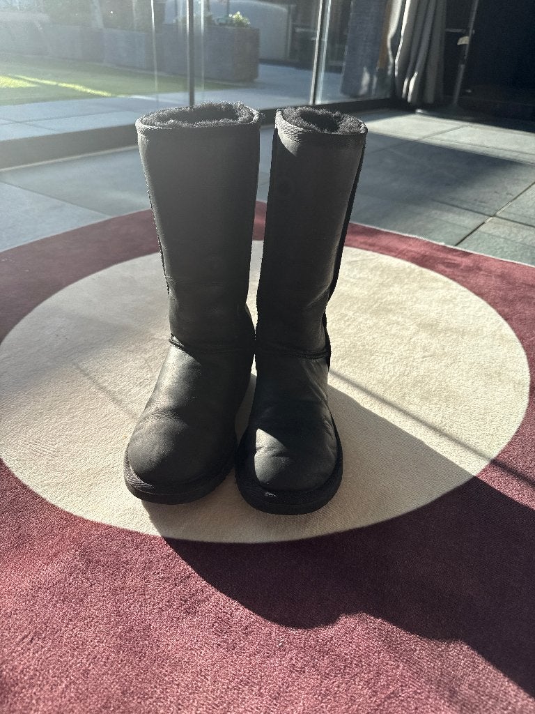 UGG Australia laarzen - zwart - tweedehands**, Ophalen, Hoge laarzen, UGG, Zwart