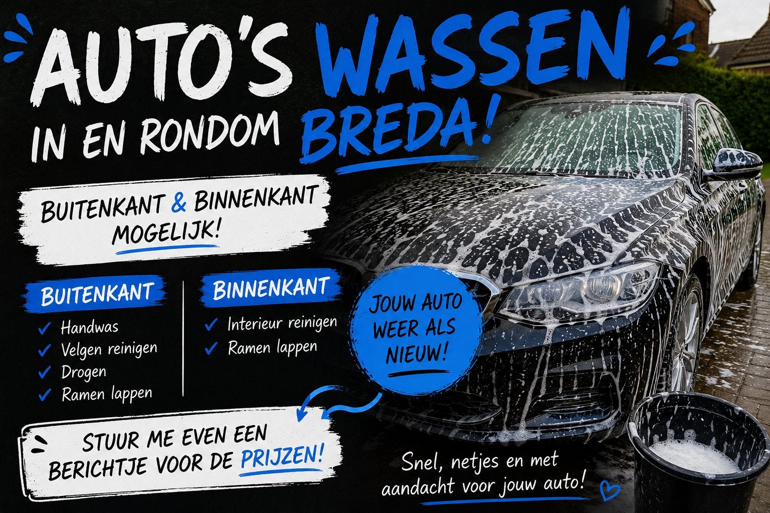 Auto wassen in en rondom Breda, Ophalen of Verzenden