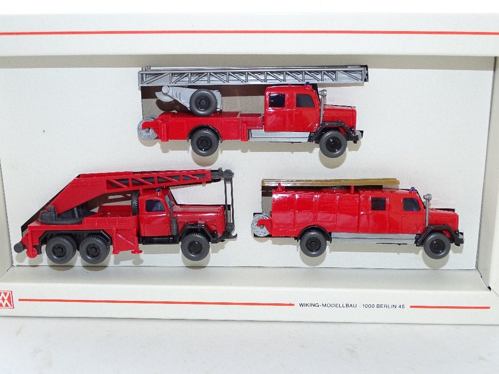 1/87 Wiking Magirus Brandweer set, Ophalen of Verzenden, Nieuw, Bus of Vrachtwagen, Wiking