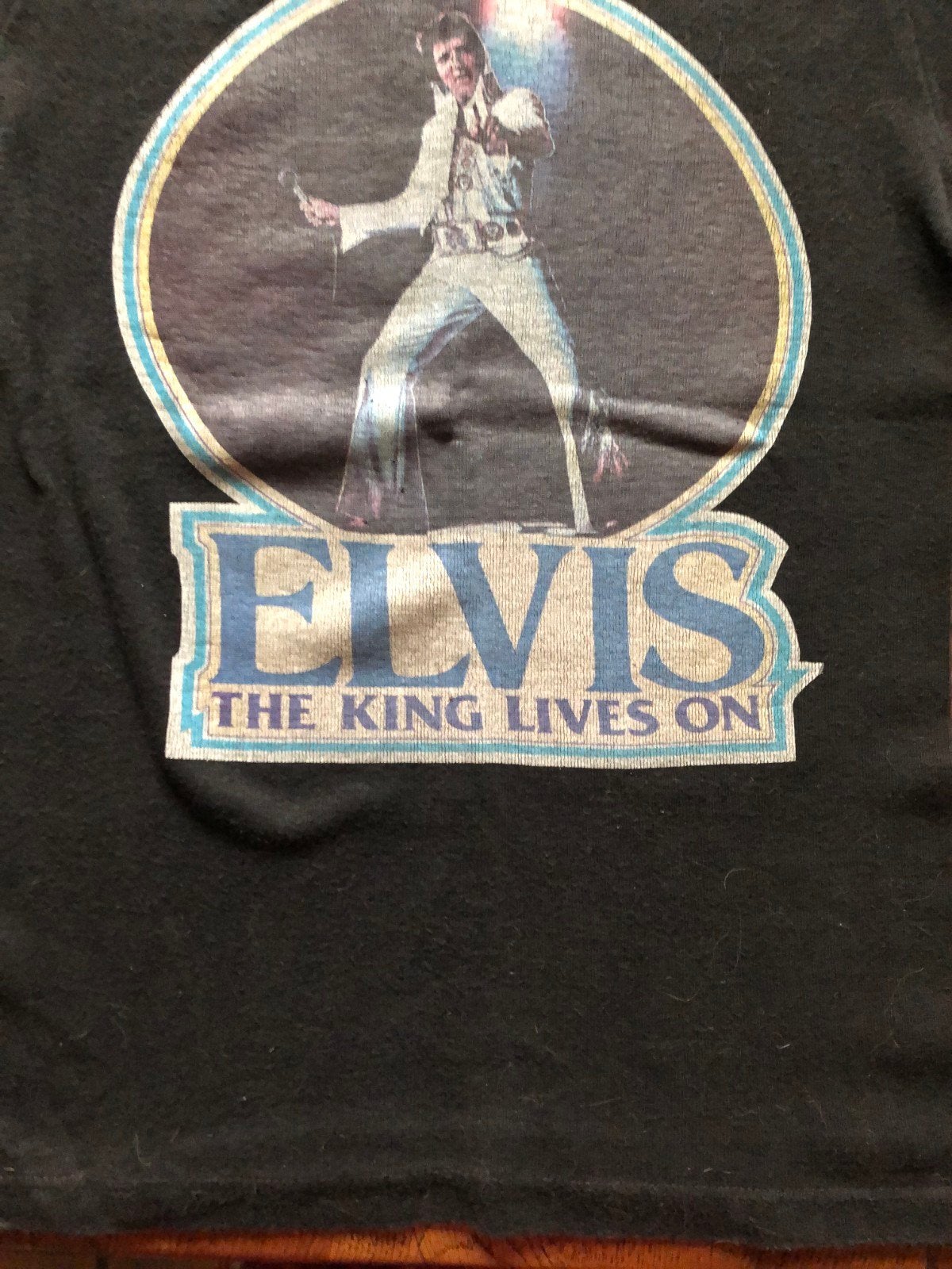 Elvis t-shirt, Verzamelen, Muziek, Artiesten en Beroemdheden, Ophalen, Gebruikt, Kleding