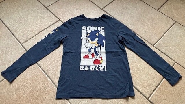 Sonic longsleeve , trui lange mouwen maat 158/164, Ophalen of Verzenden, Gebruikt, Jongen of Meisje, Shirt of Longsleeve