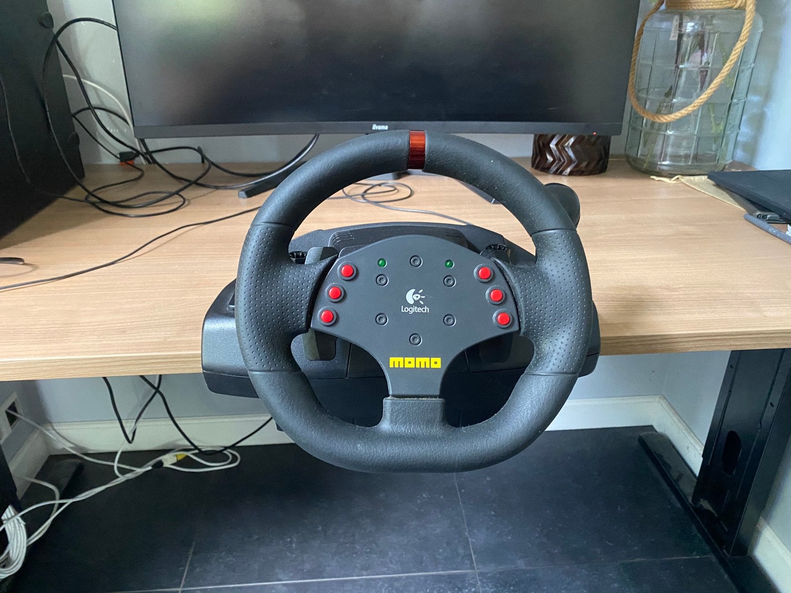Logitech momo racing force feedback, Ophalen of Verzenden, Gebruikt