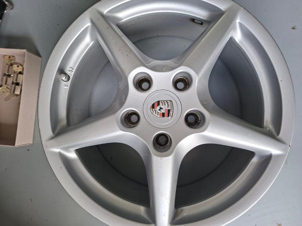 Set originele Porsche 997 velgen 18 inch, Ophalen, 18 inch, Gebruikt, Velg(en)
