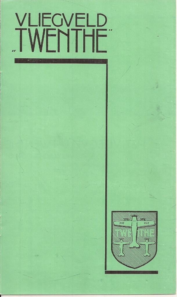 Toeristische Folder Vliegveld Twenthe 50/60er jaren, Ophalen of Verzenden, 20e eeuw of later, Zo goed als nieuw