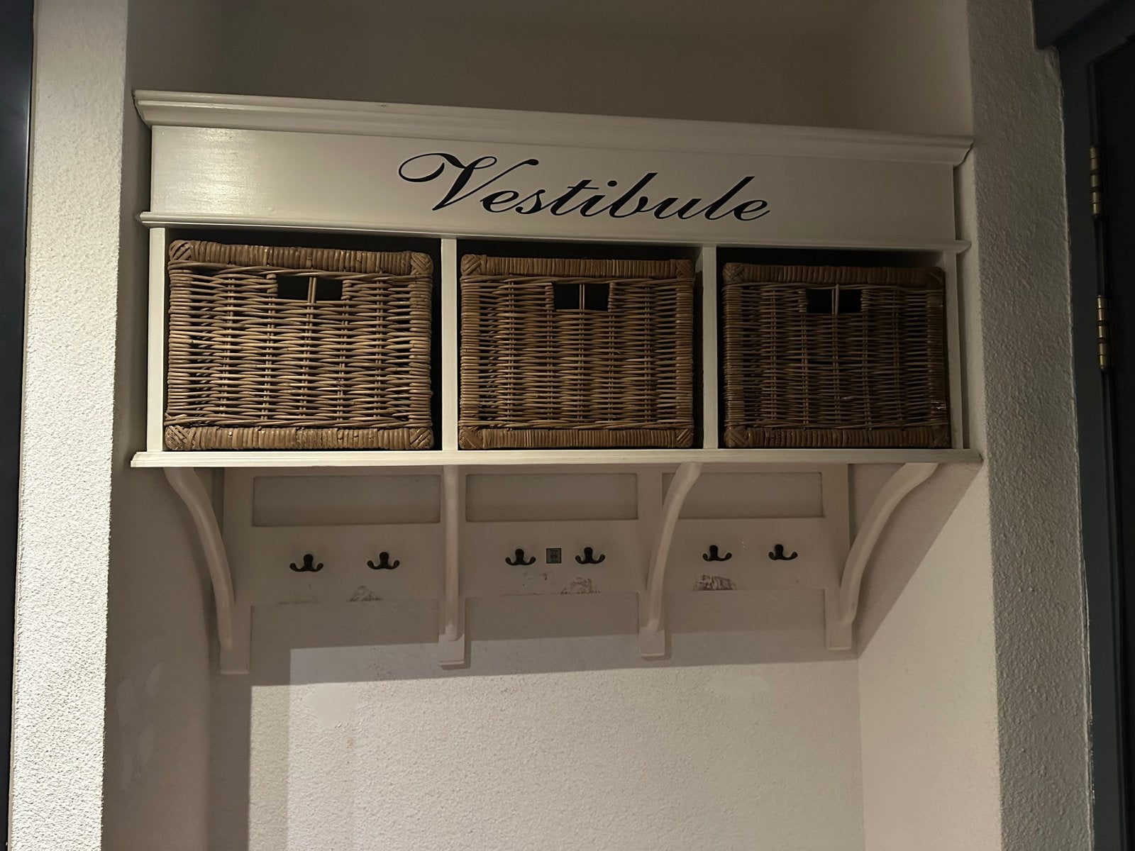 Riviera Maison Kapstok met Opbergmanden, Zo goed als nieuw, Minder dan 100 cm, Hout, Ophalen