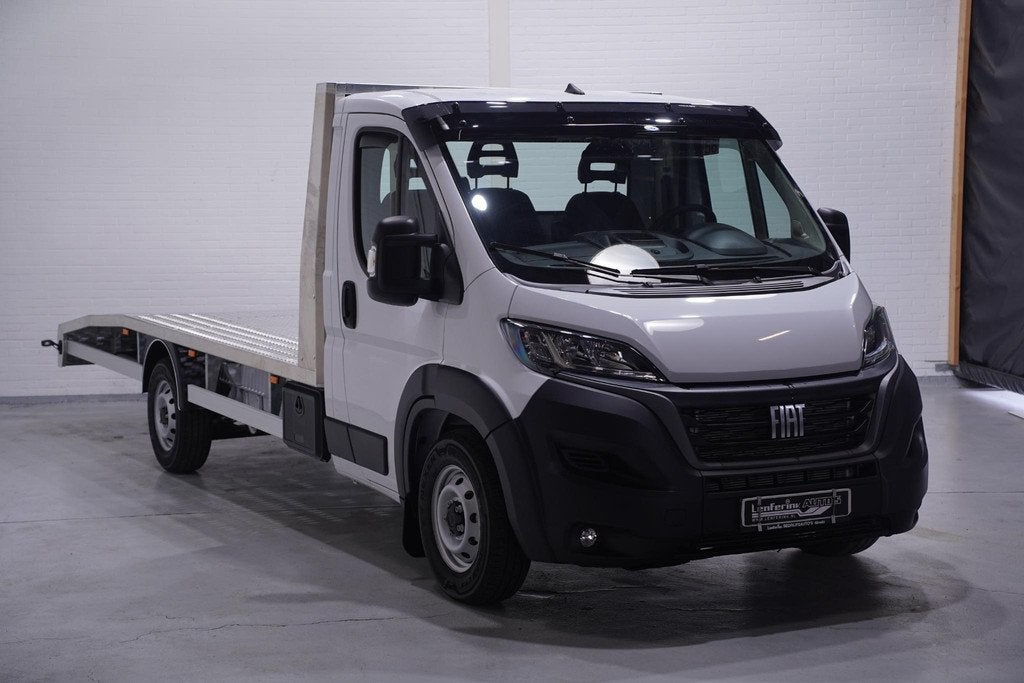 Fiat Ducato 2.2 MJet 140 pk L4 Autotransporter Airco, BPM vr, Auto's, Voorwielaandrijving, Stof, Gebruikt, 4 cilinders
