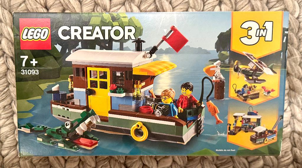 Lego 31093: Riverside Houseboat, Ophalen, Nieuw, Complete set, Lego