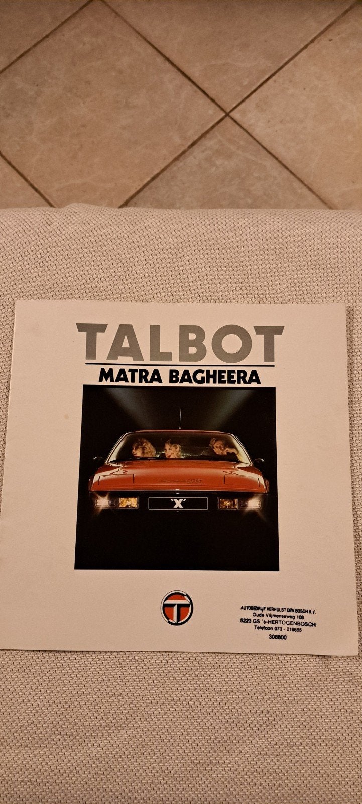 talbot matra bagheera brochure 1979, Ophalen of Verzenden, Zo goed als nieuw, Overige merken