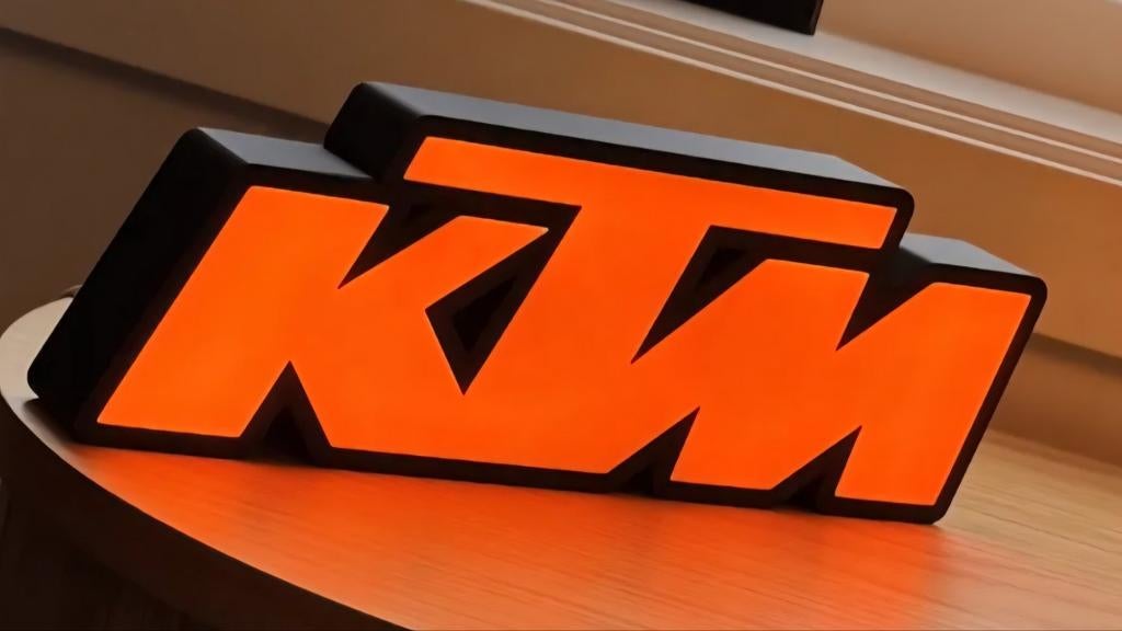KTM LED Logo Lamp - Sfeervolle Verlichting, Ophalen of Verzenden