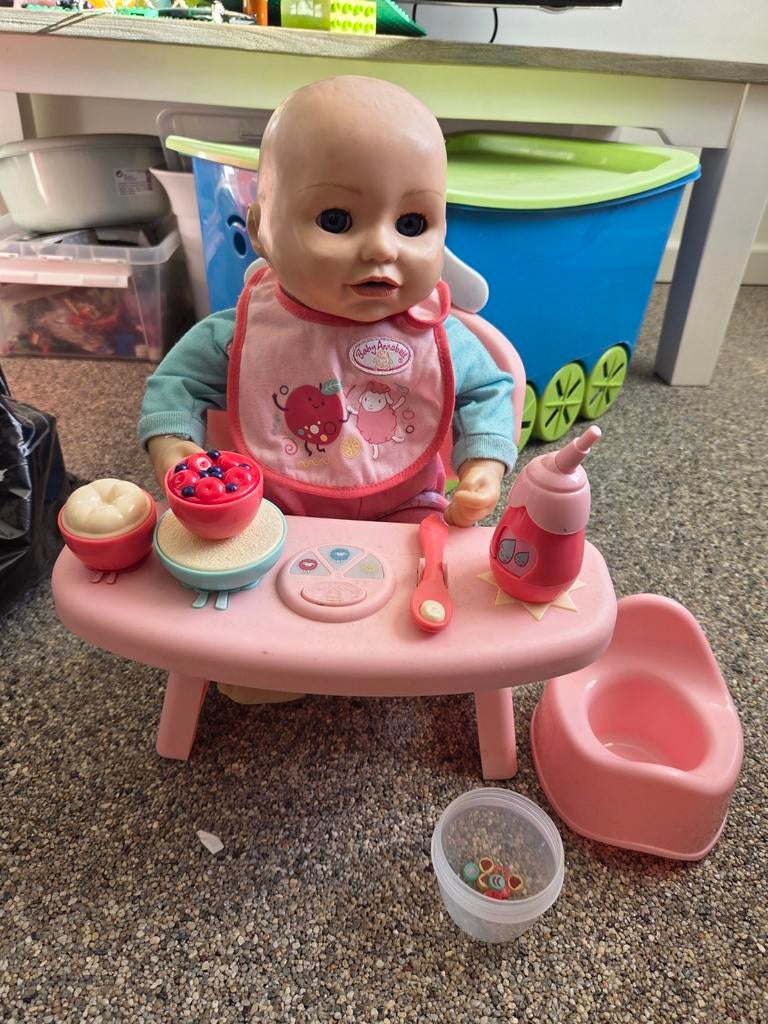 Baby Annabell pop met accessoires, Ophalen of Verzenden, Gebruikt, Babypop