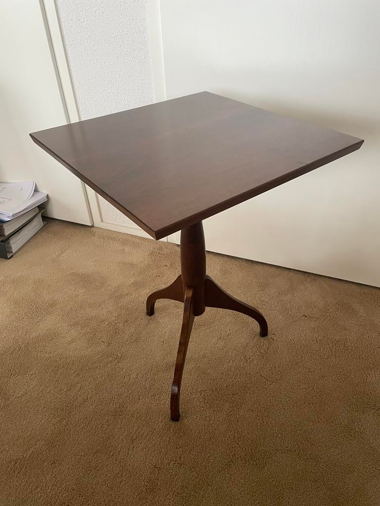 Kersenhouten Shaker-stijl bijzettafel van Merkelbach, Minder dan 55 cm, Vierkant, Zo goed als nieuw, Ophalen