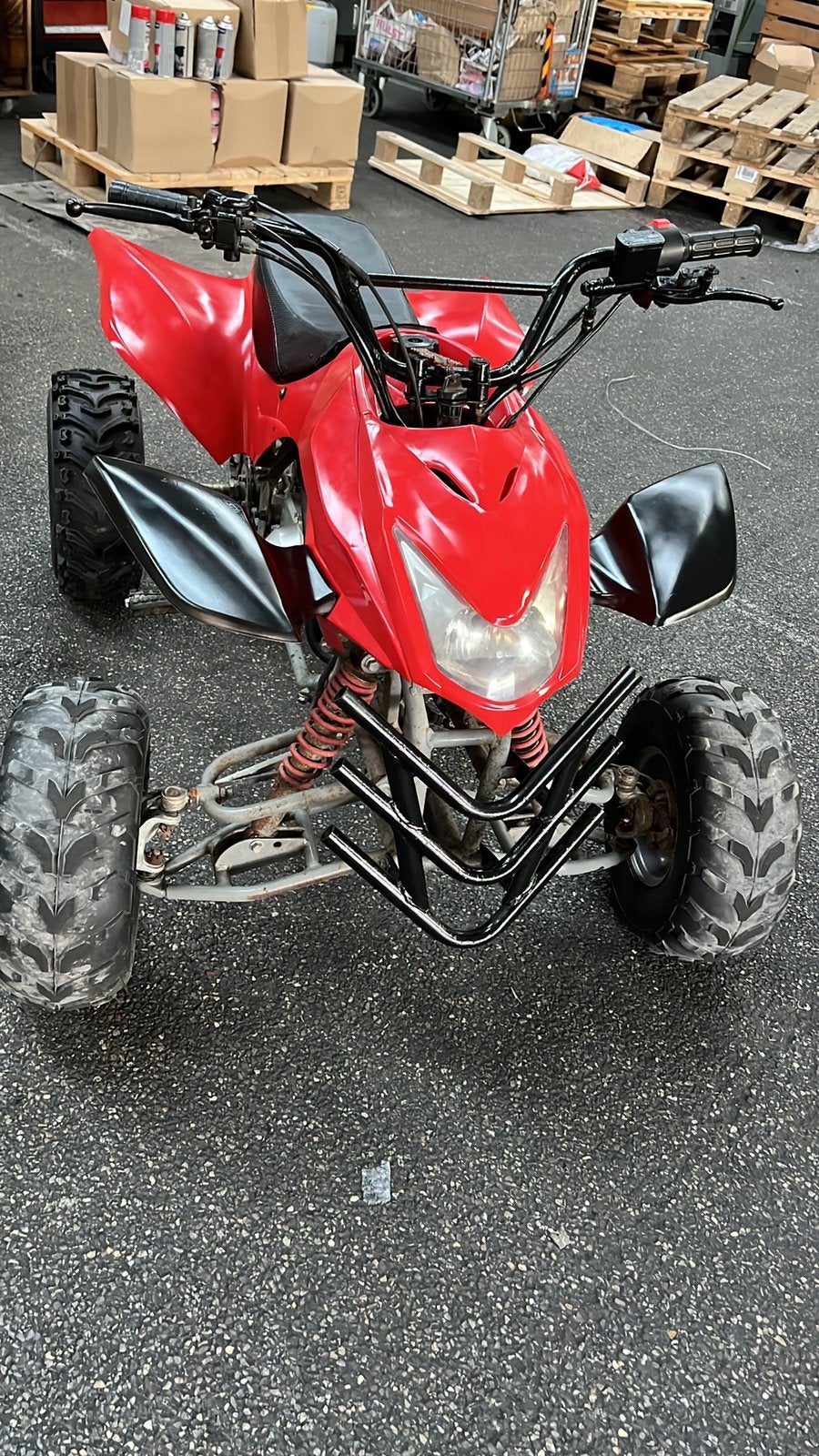125cc qaud, Ophalen