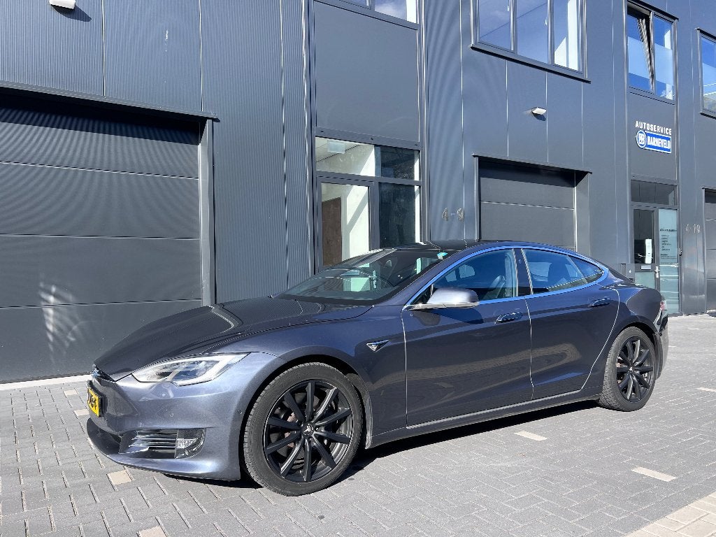 Tesla Model S 100D 7-Zits | Vol opties | Vossen velg | CSS, Auto's, Automaat, Zwart, 110 €/maand, Model S