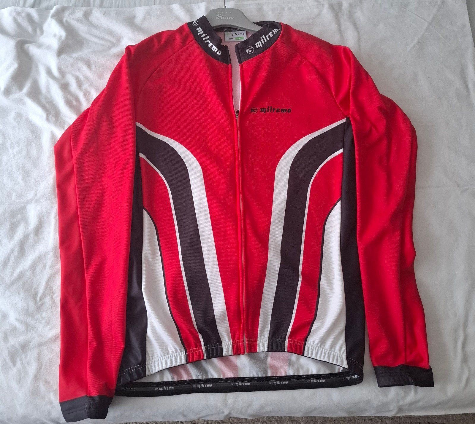 Milremo Fietsjack Rood Maat L, Gebruikt, Heren, L, Bovenkleding