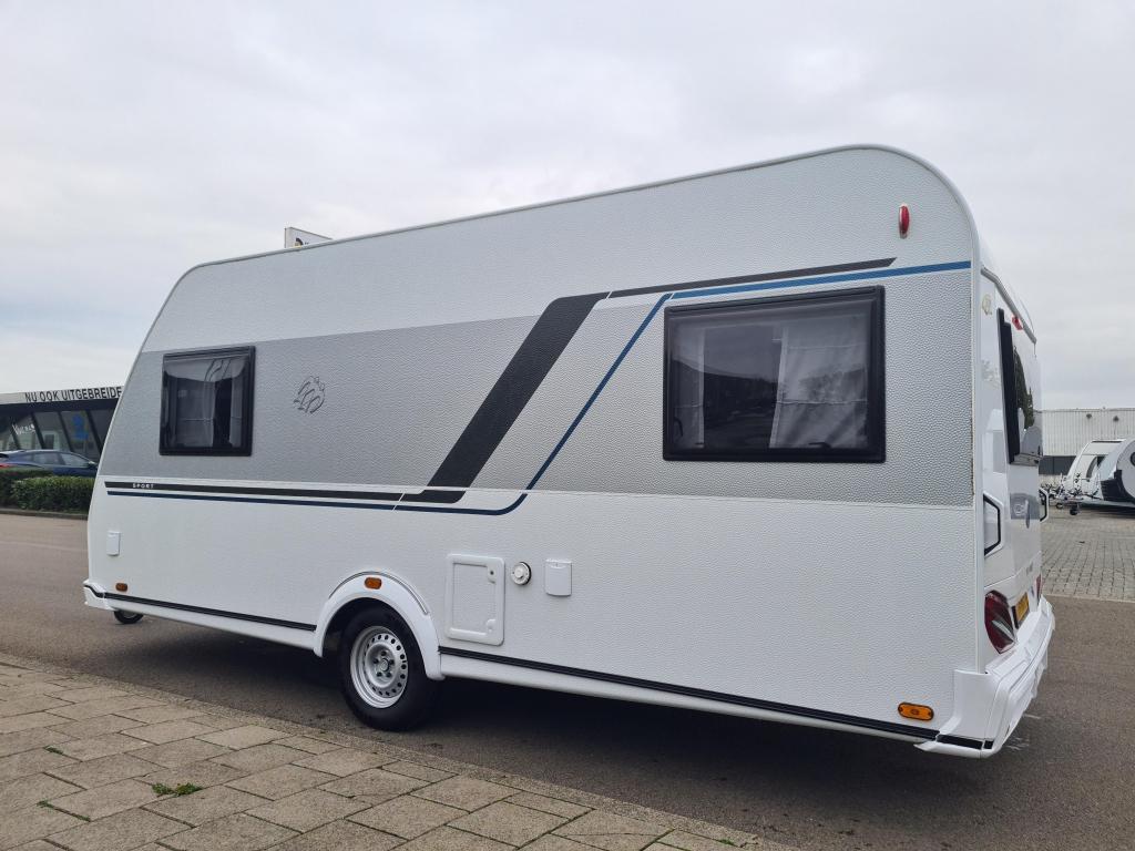 Knaus Sport 460 EU enkele bedden!, Caravans en Kamperen, Bedrijf, Treinzit, 4 tot 5 meter, Knaus
