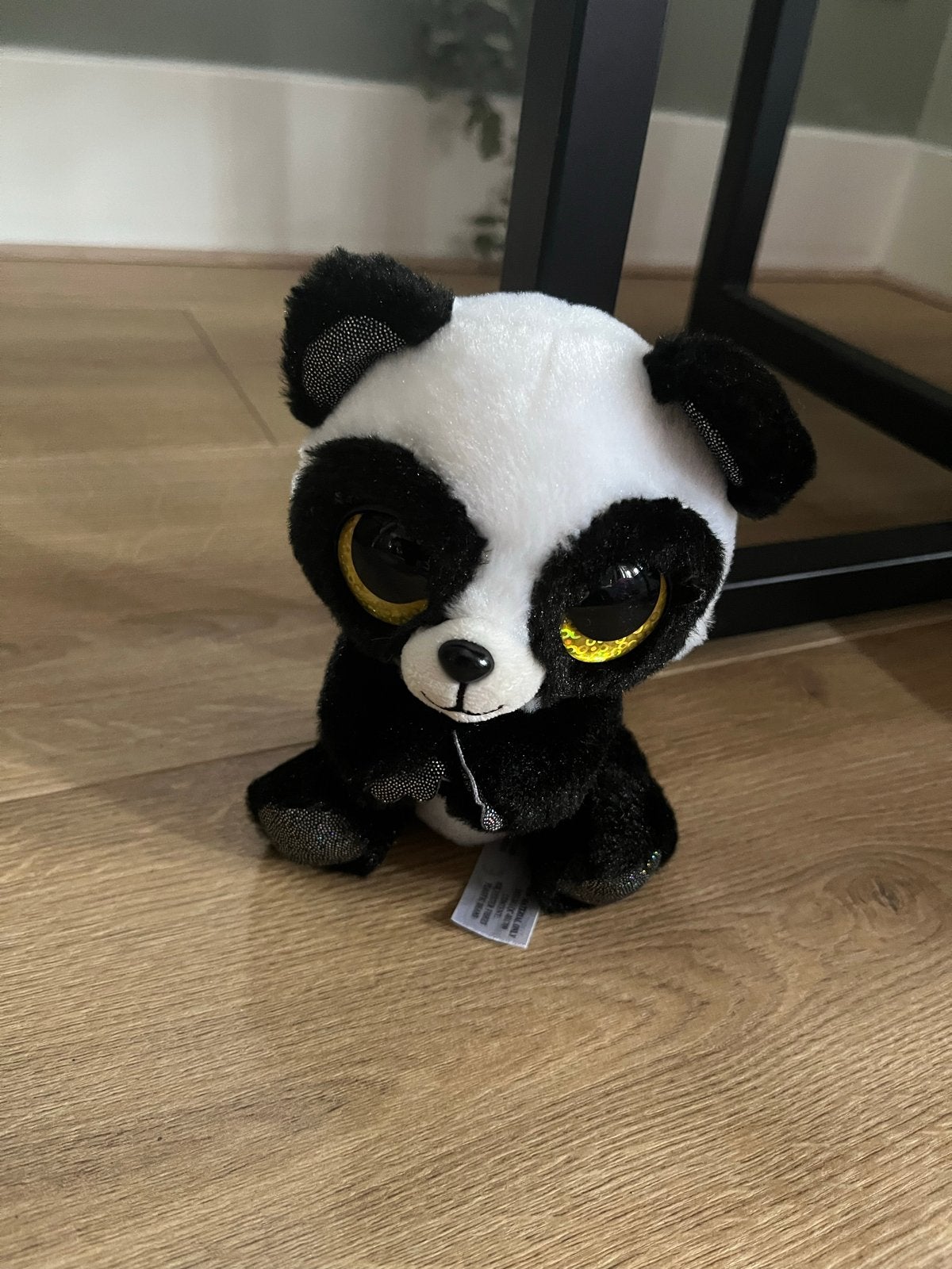 Ty Beanie Boo Bamboo Panda Knuffel - Zo goed als nieuw, Overige typen, Zwart, Ophalen of Verzenden, Klein (minder dan 20 cm)