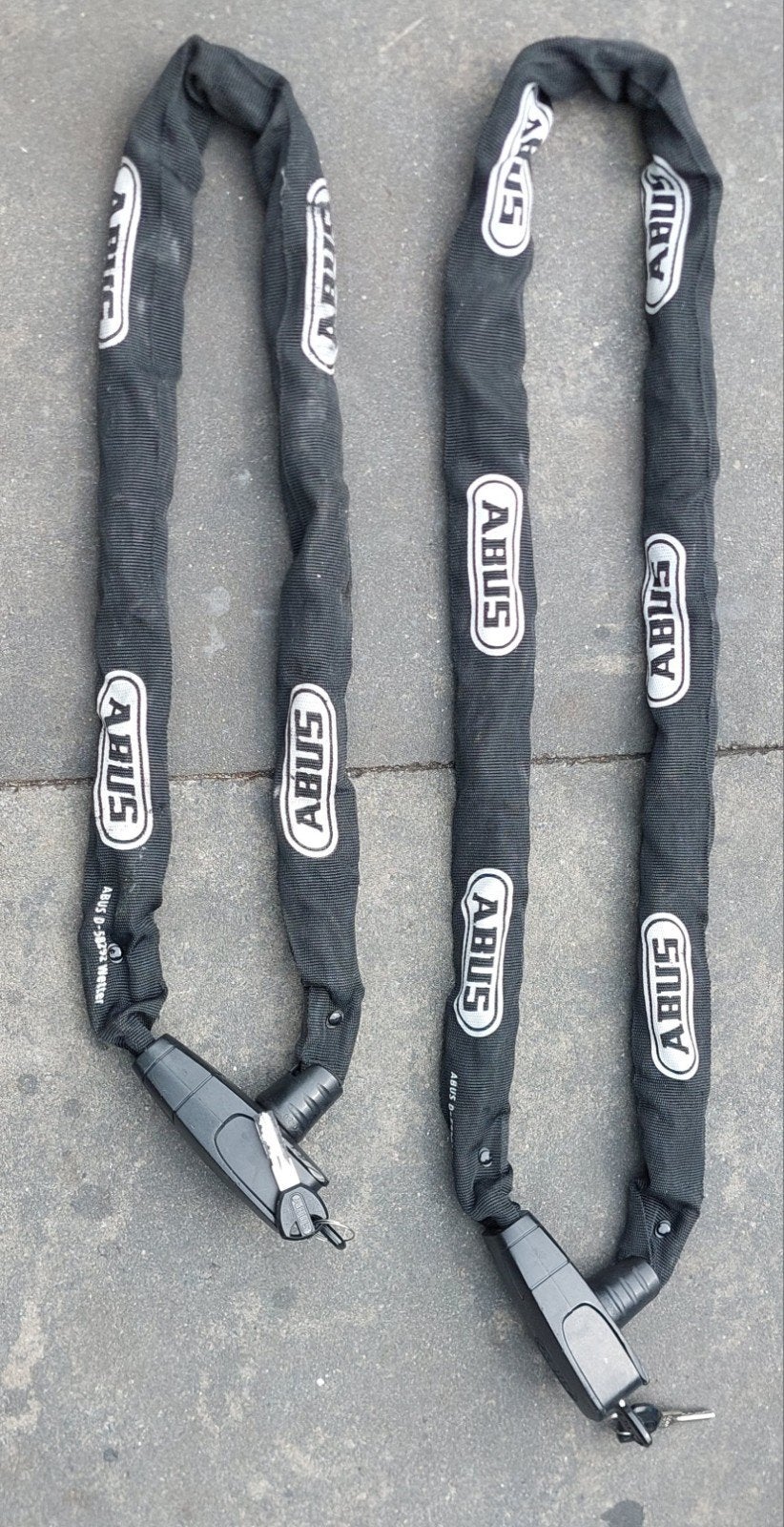 Abus fiets kettingen 2 stuks, Ophalen of Verzenden, Zo goed als nieuw, Kettingslot