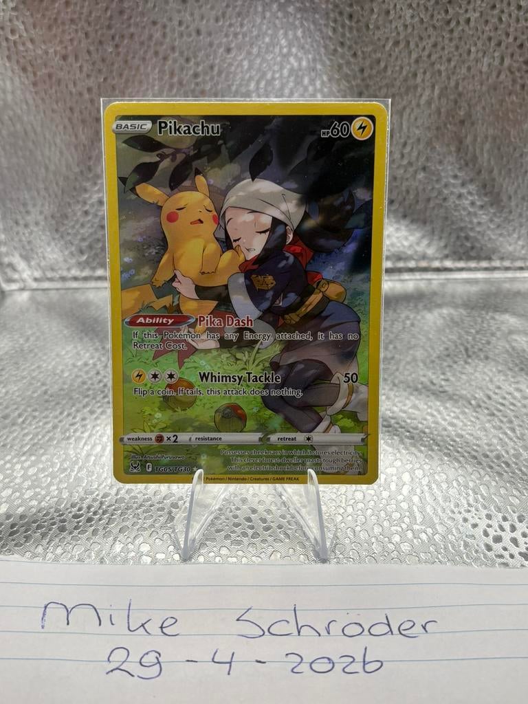 Pikachu (LOR TG05) Lost Origin - Singles (Near Mint), Ophalen of Verzenden, Zo goed als nieuw, Losse kaart